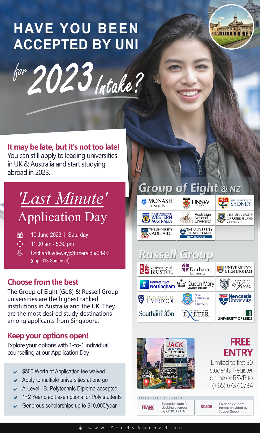 2023 June - UK Australia Uni Application Day